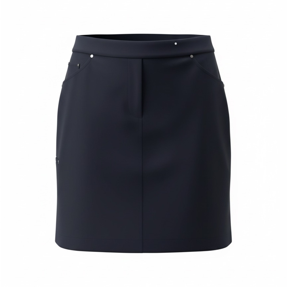 Kenar Skort Classic Black size 12 with front zipper and side pockets
